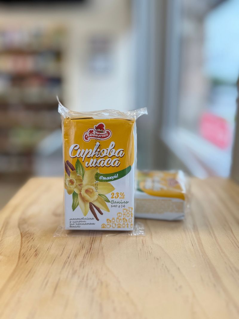 Cheese mass with vanilla