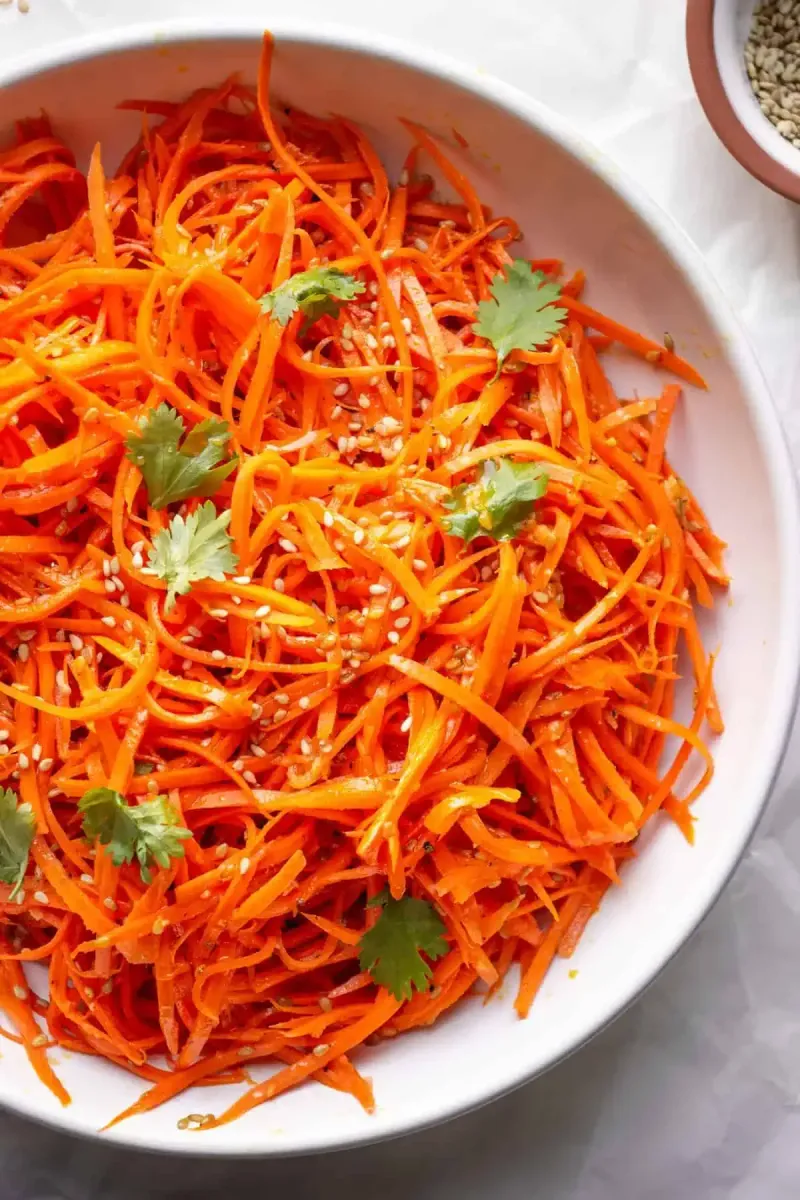 Carrots with spices salad (fully cooked)