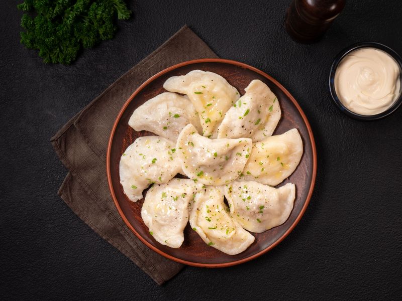 Meat pierogy ( vareniki)