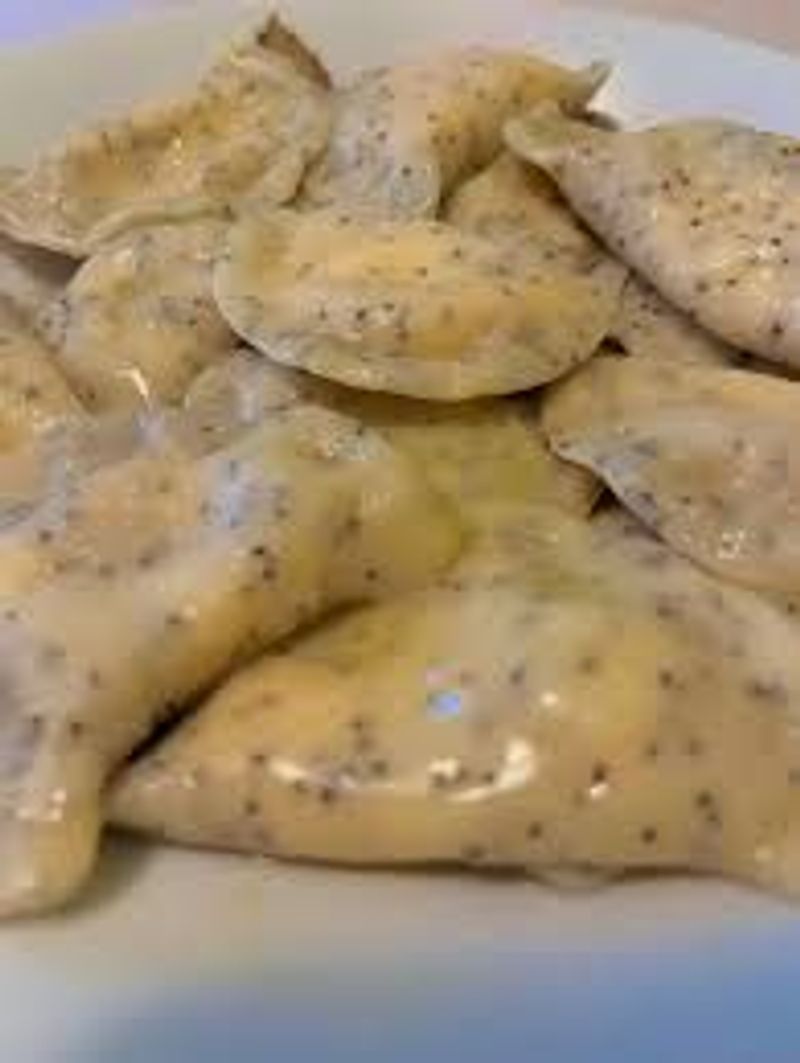 Poppy seed Pierogi with apple & cinnamon