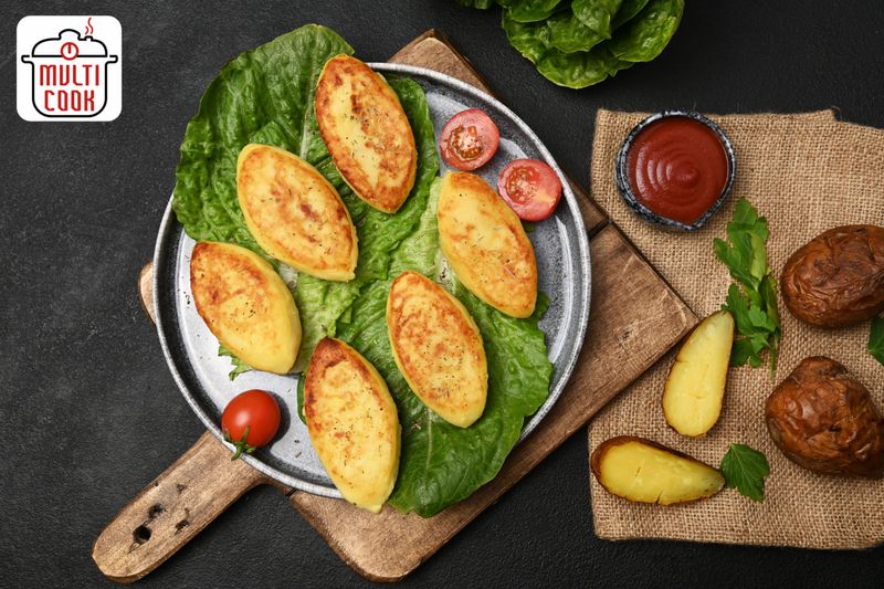Potato zrazy with chicken
